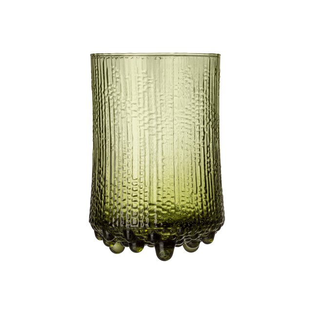 Image of iittala ULTIMA THULE glas 38cl 2stk green Finnish sand