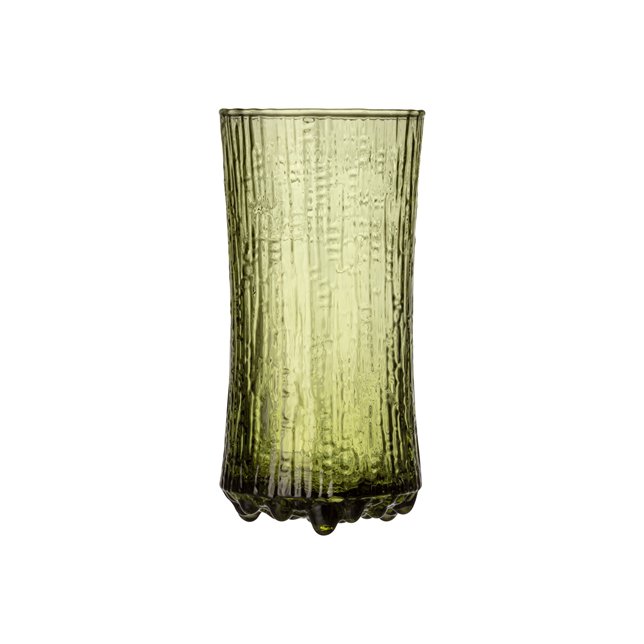 Image of iittala ULTIMA THULE glas kampavíns 18cl 2stk green Finnish sand
