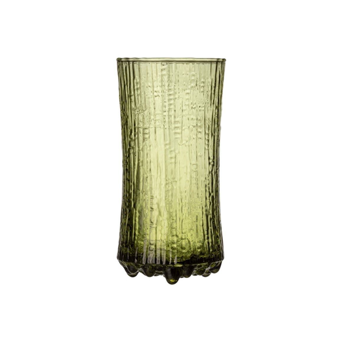 Image of iittala ULTIMA THULE glas kampavíns 18cl 2stk green Finnish sand