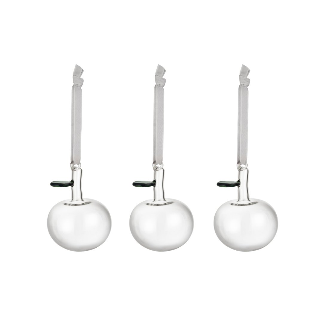 iittala Oiva Toikka glerepli 60mm 3 í setti.