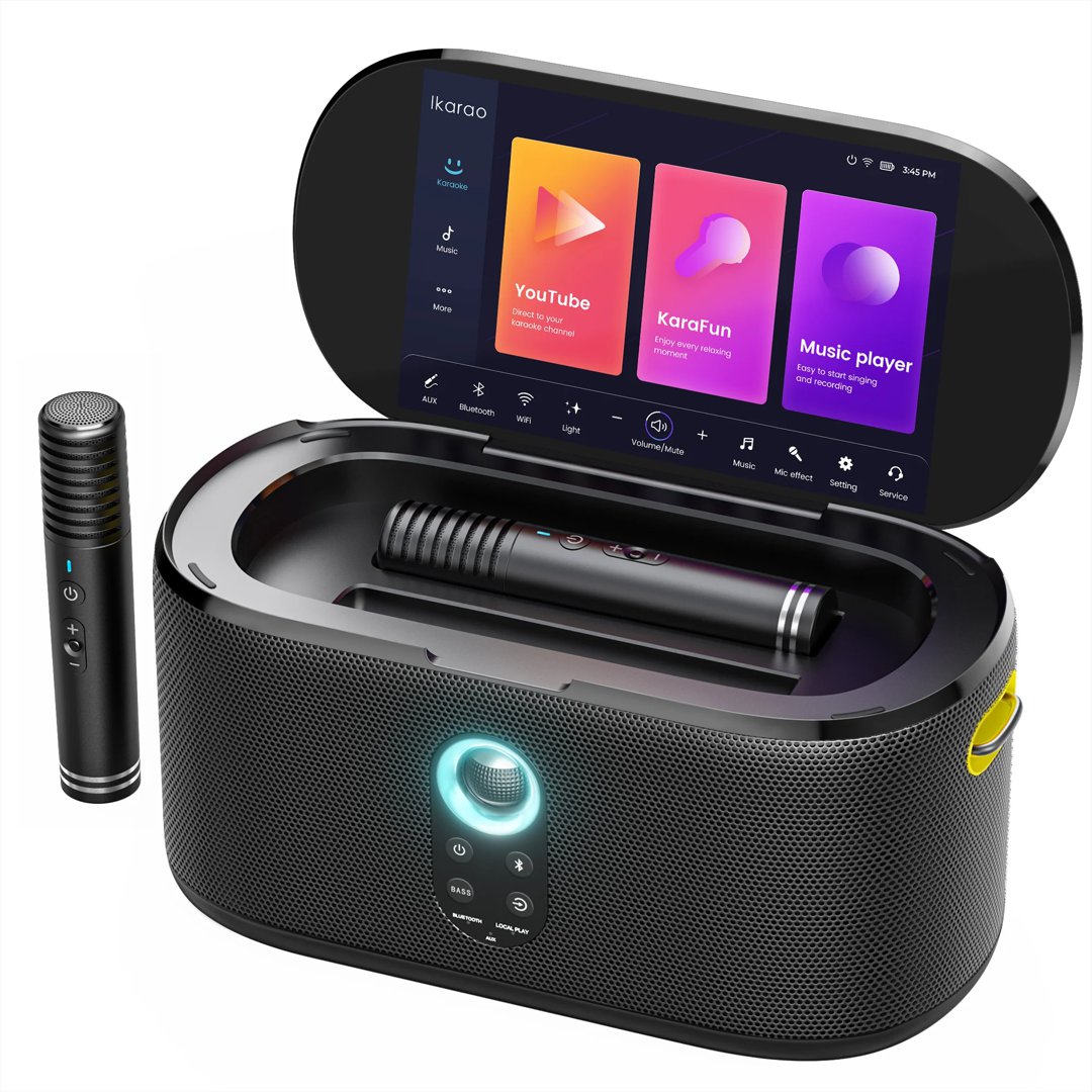 Image of Ikarao Karaoke með 10,1" snertiskjá