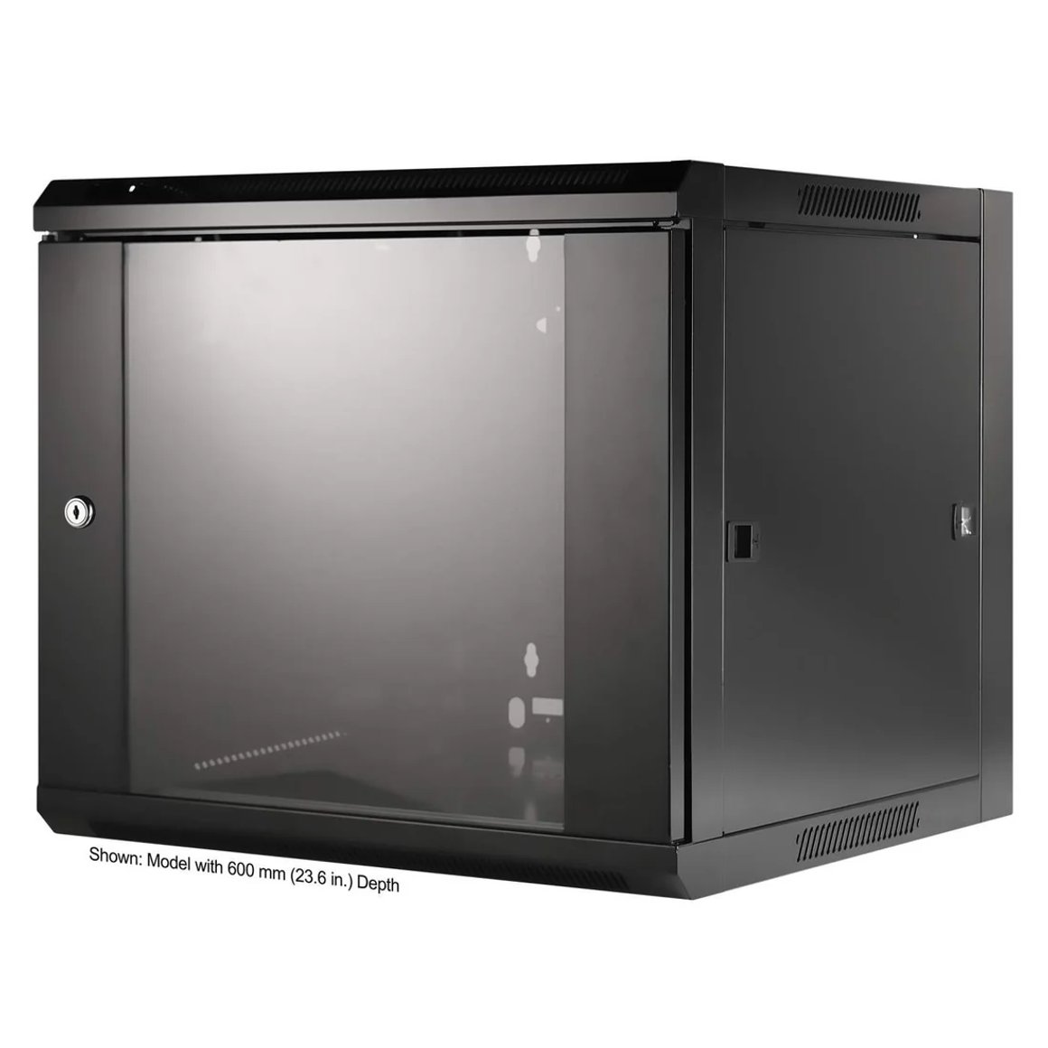 Image of Intellinet 19" Wallmount Cabinet 9U skápur. Flatpack, Svartur