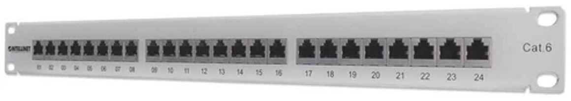 Image of Intellinet 24 Porta Cat6 Patch Panel fyrir 19" Rackmount