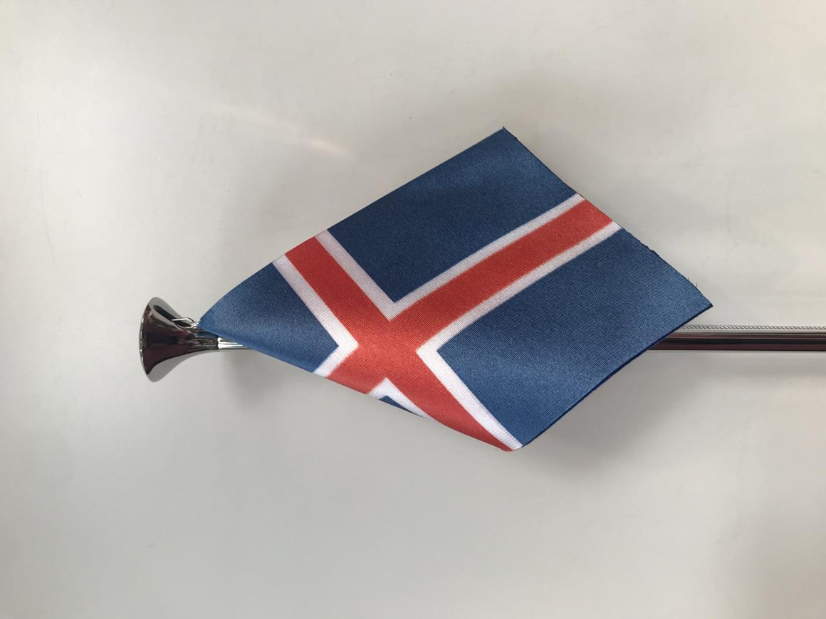 Islenskt Íslenskur fáni lítill