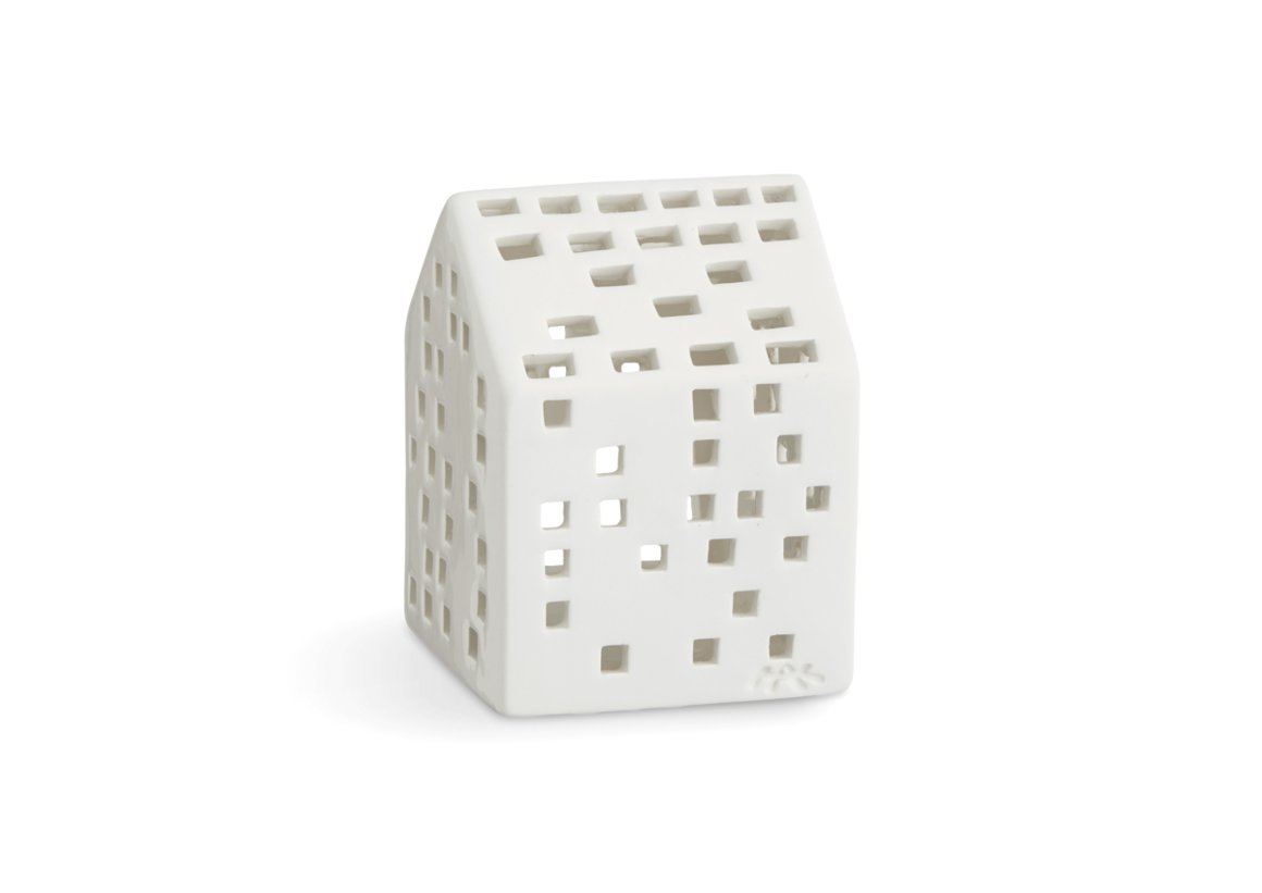 Kahler Urbania Kertahús 9,5cm hvítt
