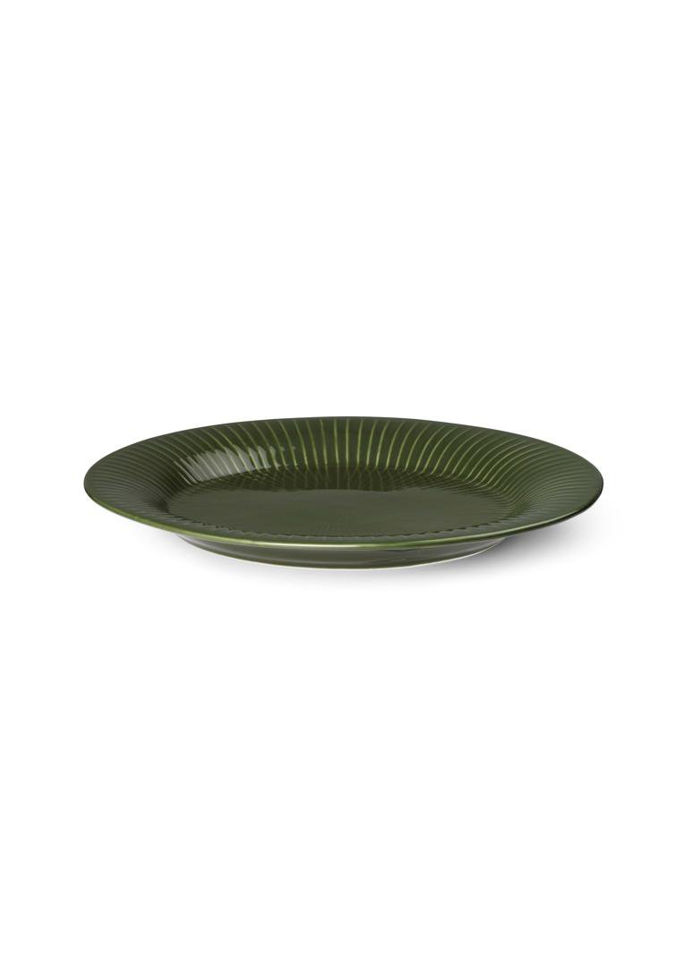 Kahler Hammershoi Oval Diskur 28,5x22,5cm Grænn
