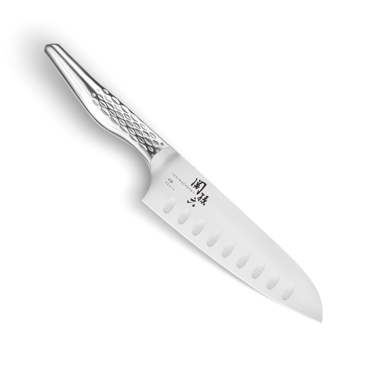 Image of Kai Seki Magoroku Shoso riffluð Santoku 6.5" (16,5 cm) Sérpöntunarvara