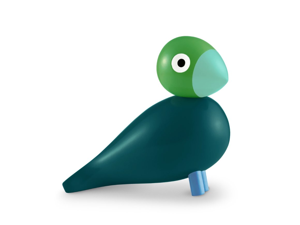 Image of Kay Bojesen Fugl ársins 2026 Birk Dökk Grænn