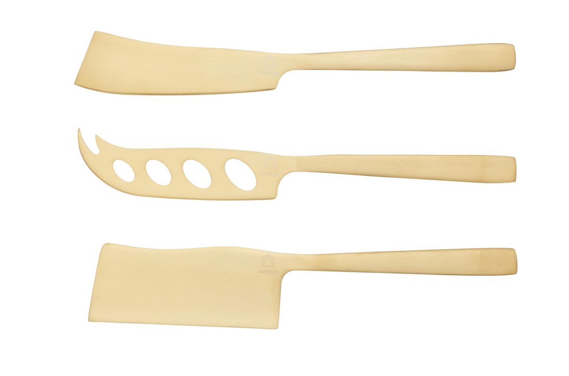 KitchenCraft Artesá ostahnífar 3stk gold