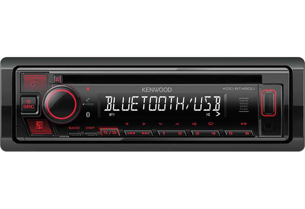 Kenwood 4x50w Bíltæki Bluetooth