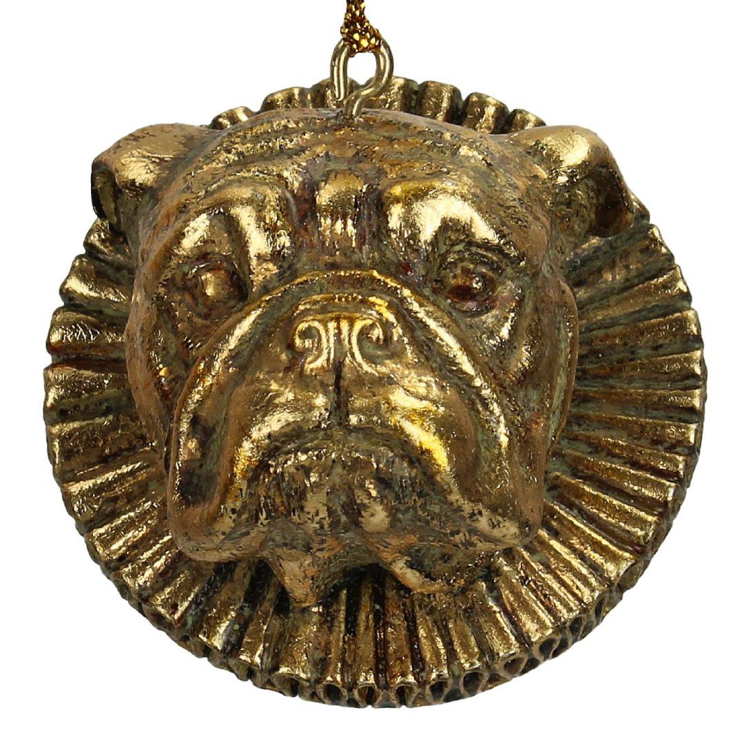 Image of Kersten Jólaskraut upphengi hundshaus poly 5,5cm gold