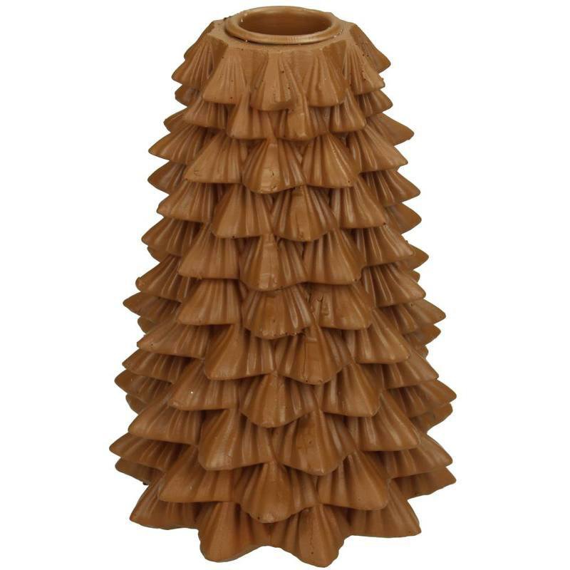 Image of Kersten Kertastjaki jólatré 9.5x9.5x13cm terra