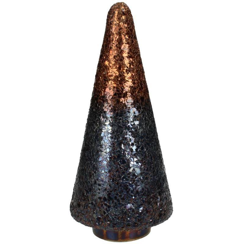 Image of Kersten Jólatré gler 12x12x26cm blue