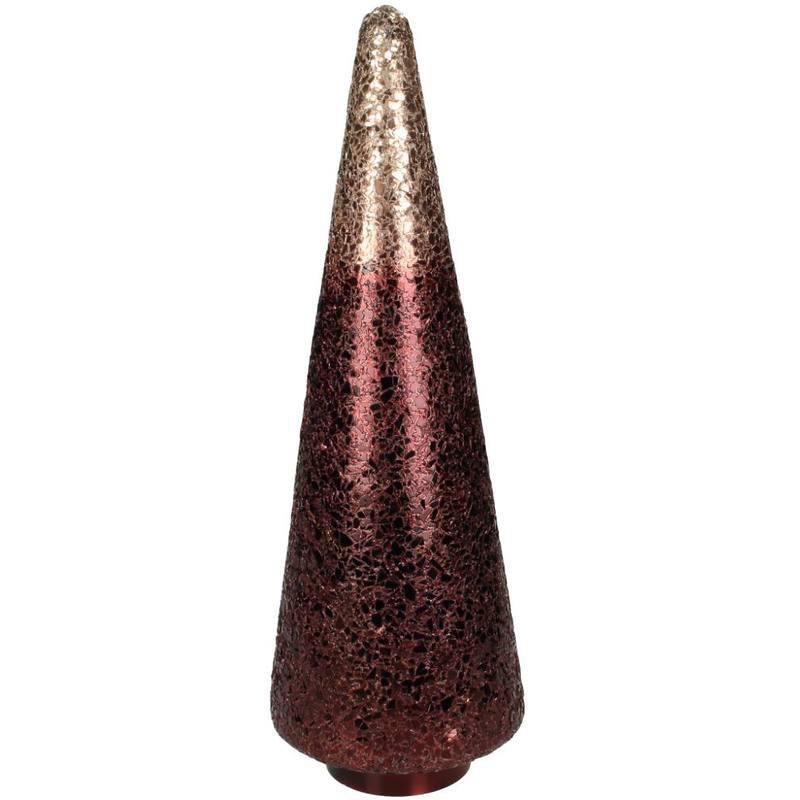 Kersten Jólatré gler 12x12x34cm burgundy