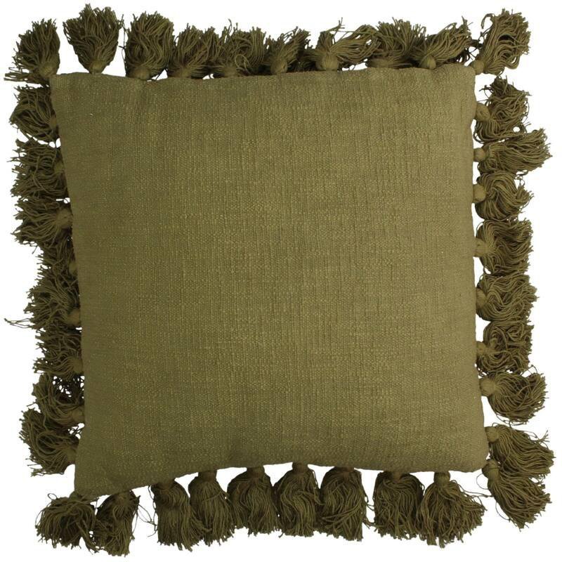 Kersten Púði með dúskum 45x45 bómull green