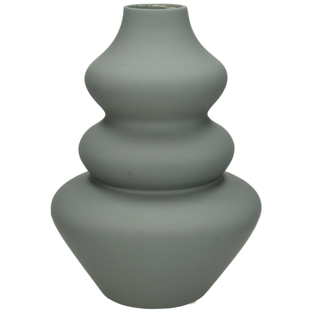 Image of Kersten Vasi leir 15x15x22cm grey