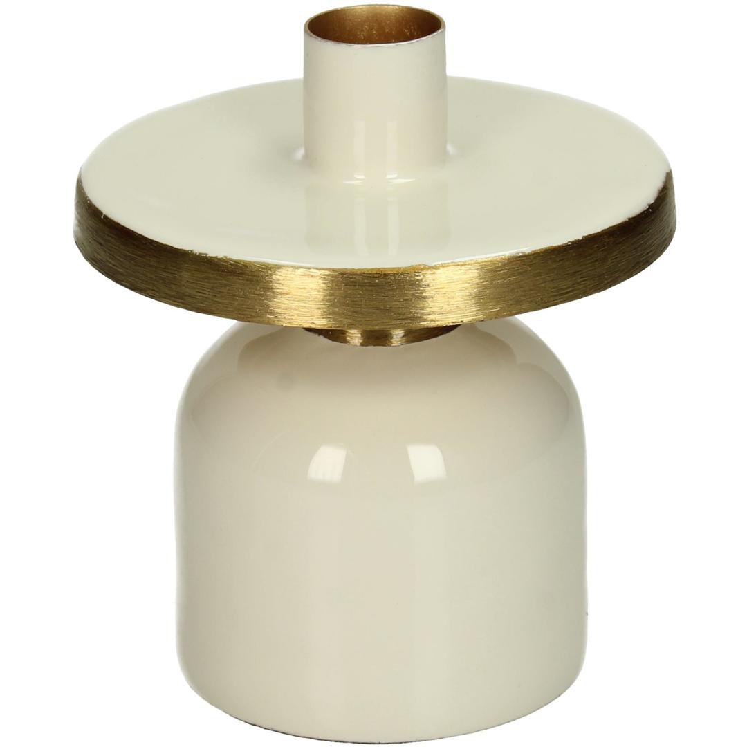 Kersten Kertastjaki 10x10x11.5 metal ivory/gold