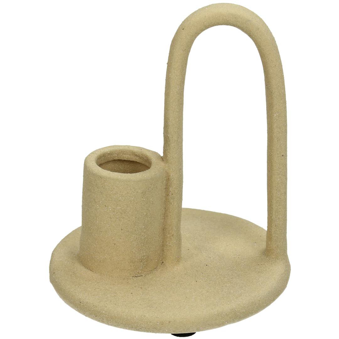 Kersten Kertastjaki grófur með haldi 9x9x10.5 leir beige