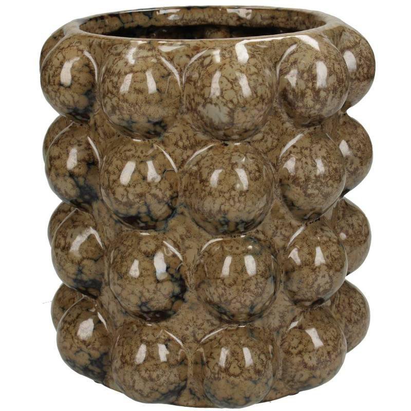 Image of Kersten Vasi, kúlur 15,6x15,6x16,8 leir brown