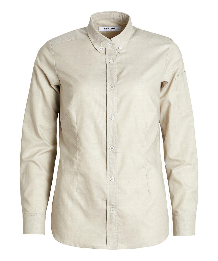 Image of Kentaur Skyrta dömu langerma Oxford sand S