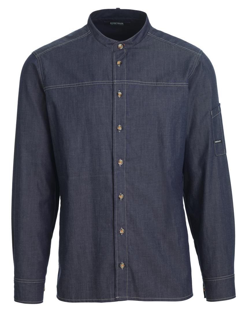 Image of Kentaur Skyrta unisex langerma kokka Dark ocean