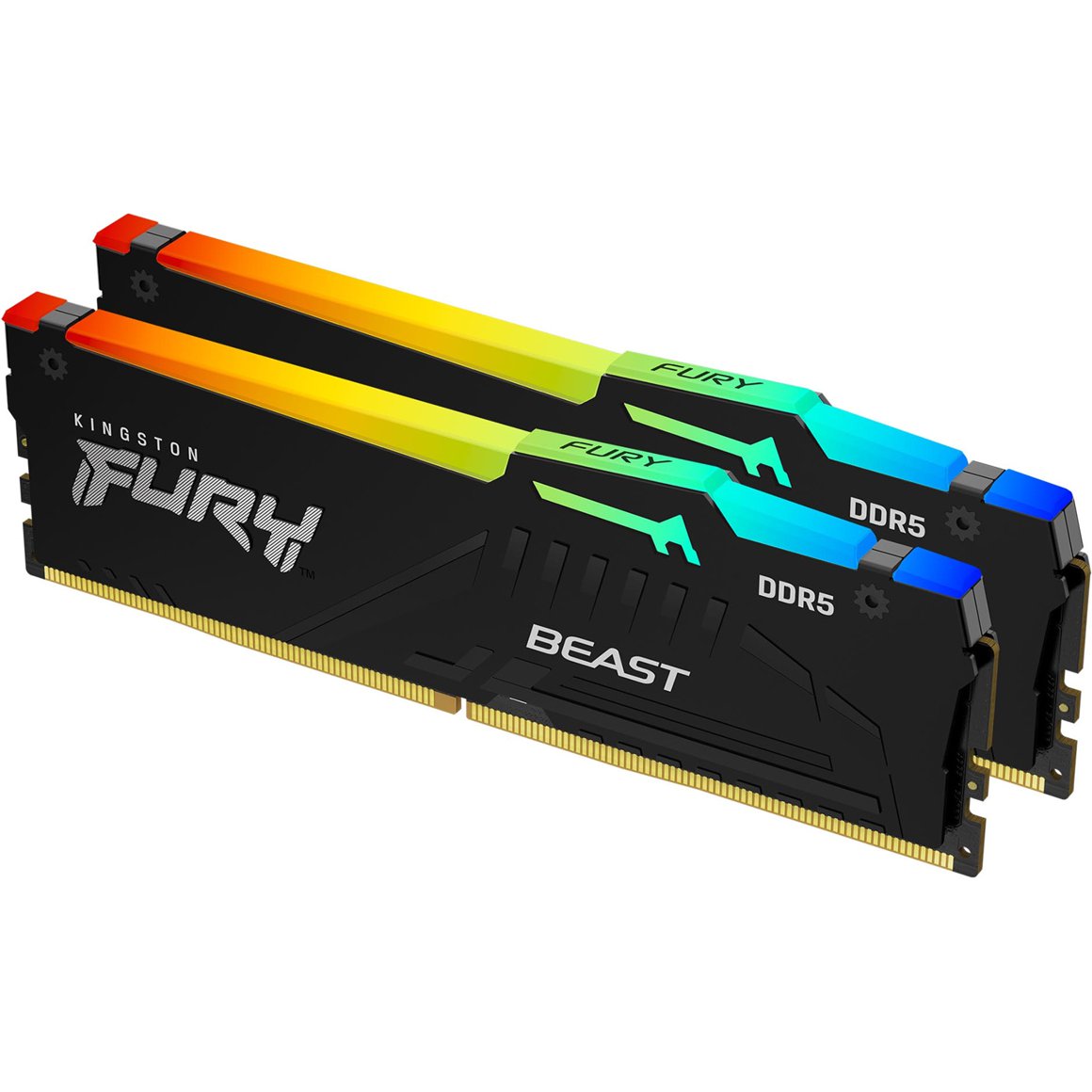 Image of Kingston 64GB DDR5 2x32GB 6000MT/s RGB FURY Beast vinnsluminni