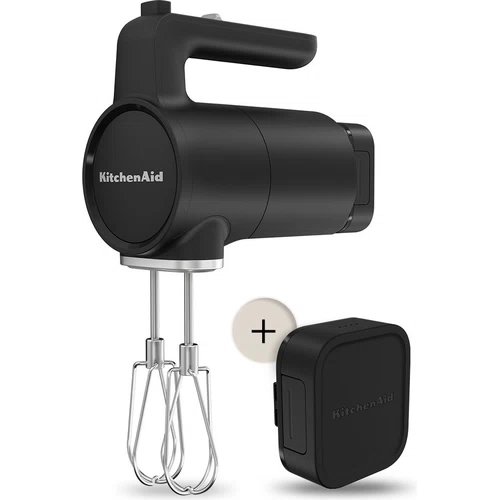 Kitchenaid GO þráðlaus handþeytari með 12V rafhlöðu matt svartur