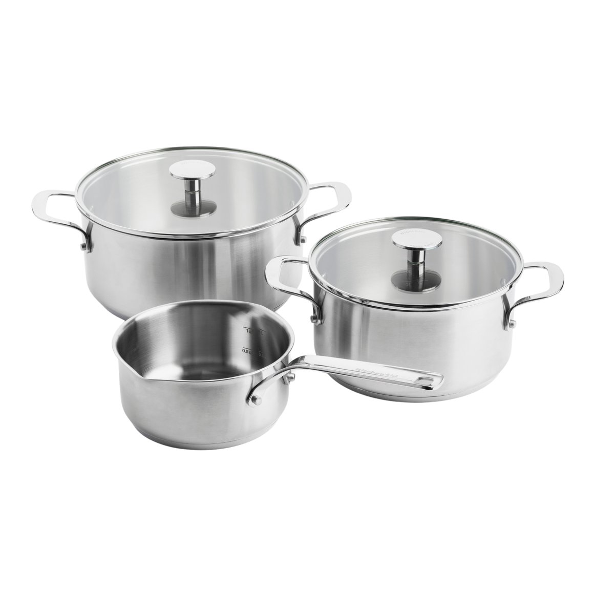 Kitchenaid Stainless Steel Pottasett 3stk