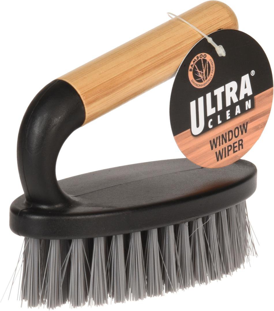Image of Skrúbb bursti plast og bambus black
