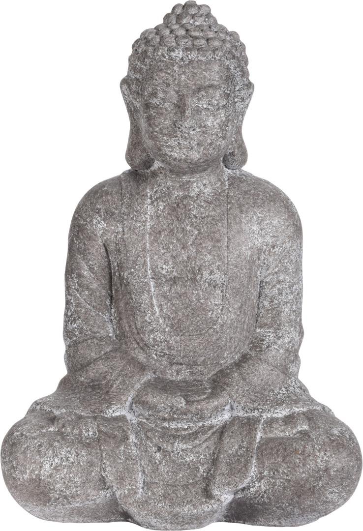 Image of Stytta búdda sitjandi 38cm grey
