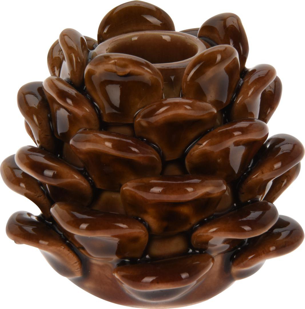 Image of Kertastjaki 7cm köngull leir natur brown