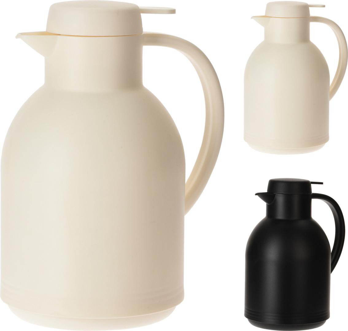Image of Kaffikanna 1ltr 2 litir, svört eða hvít 