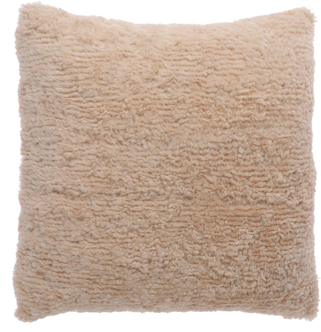 Image of Púði 45x45cm loðinn teddy cream soft 