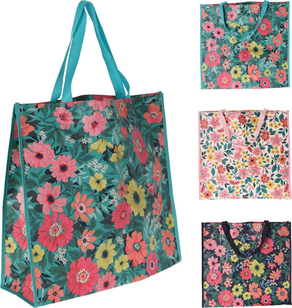 Image of Poki/taska blómamynstur 3mism litir 1stk