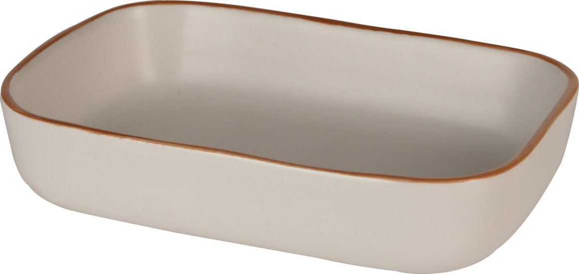 Image of Fat ofnfast 22x15cm 900ml stoneware white