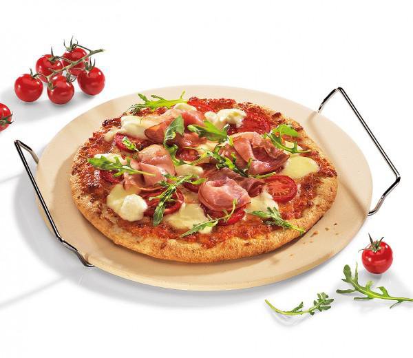 Kuchenprofi Pizzasteinn í grind 30cm