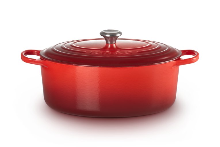Le Creuset Steypujárnspottur 35cm Cerise