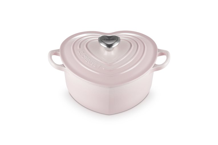 Le Creuset Hjartalaga pottur 20cm Shell Pink