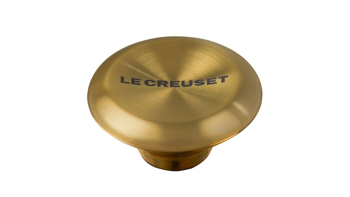 Image of Le Creuset Signature hnúður Gull 5,7cm