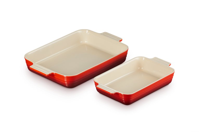 Le Creuset Eldföst mót 25cm + 32cm 2stk