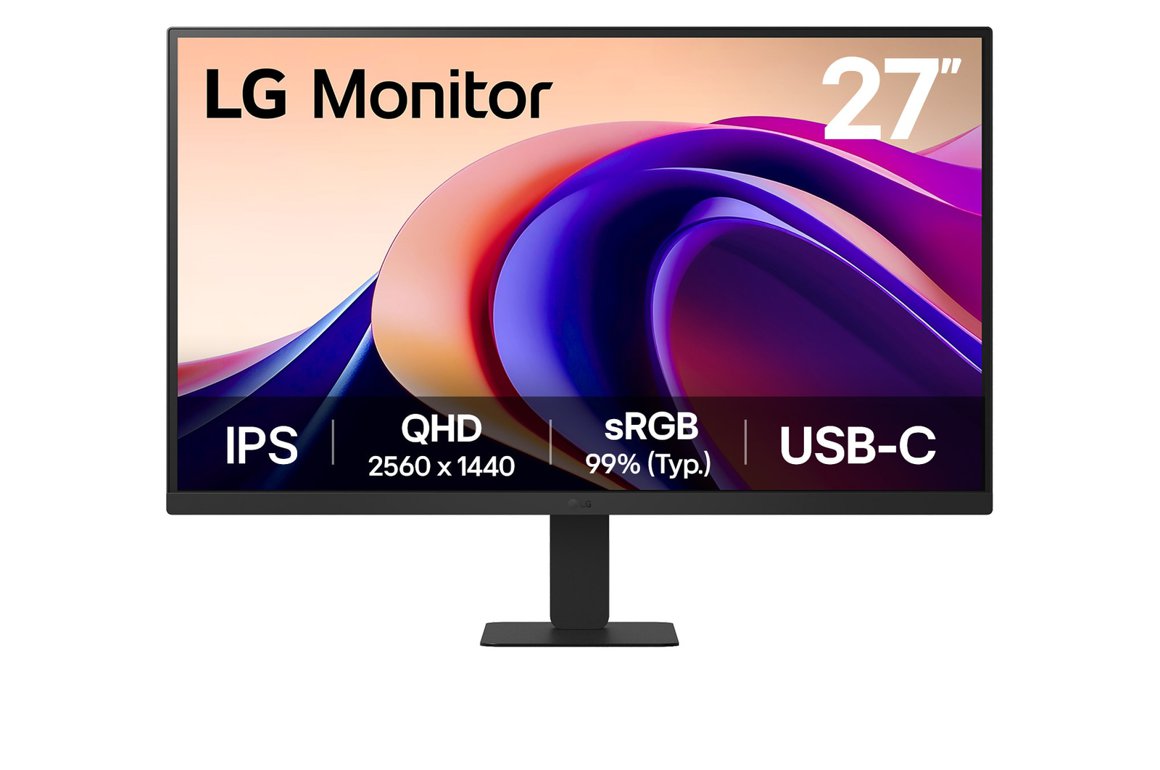 Image of LG 27" QHD IPS tölvuskjár með USB-C PD 15W