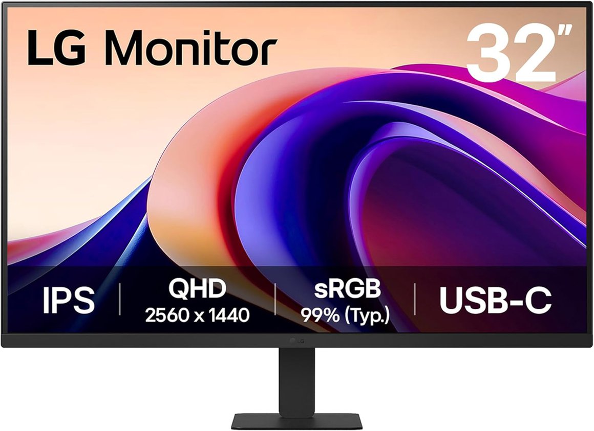 Image of LG 32" QHD IPS tölvuskjár m/USB-C 15W PD