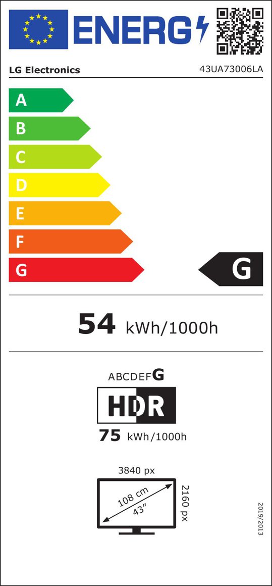 Product's Energy label