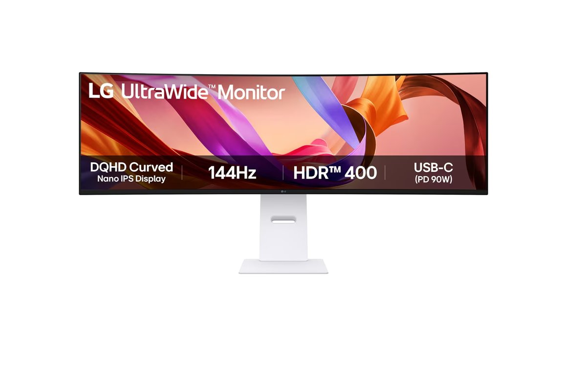 Image of LG 49" UltraWide Curved 21:9 Dual QHD skjár m/USB-C PD 90W