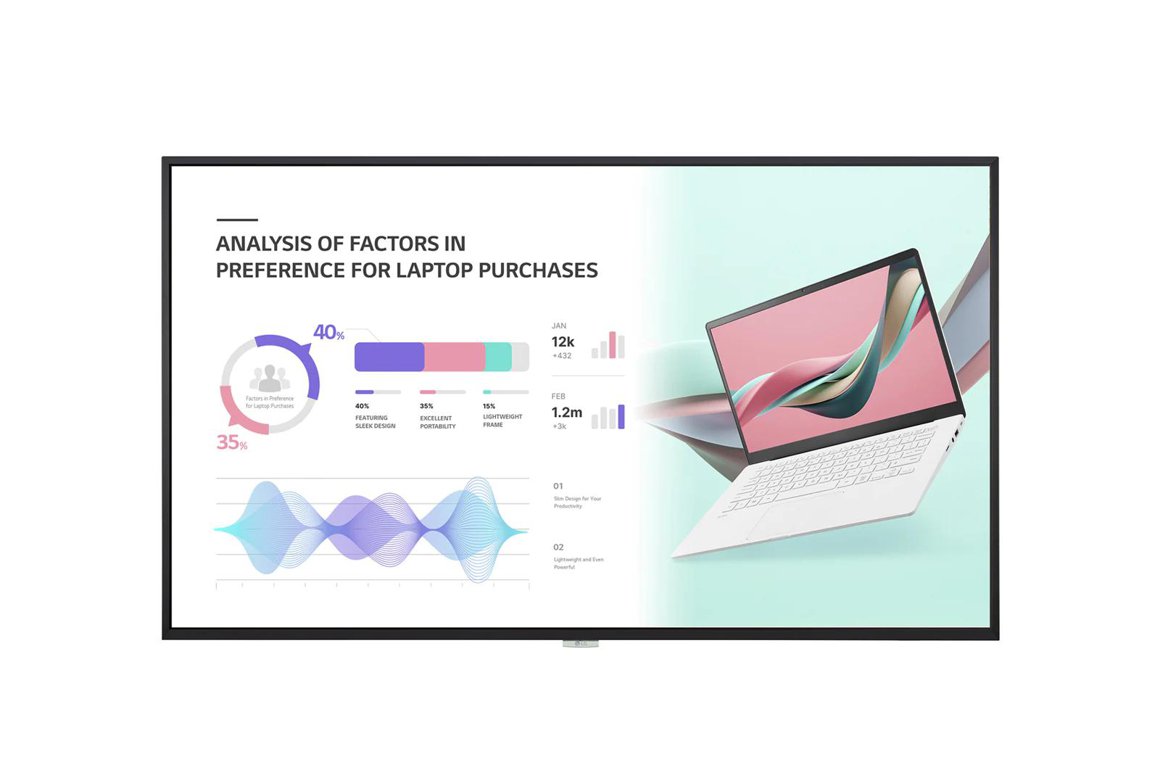 Image of LG 65" UHD Upplýsingaskjár