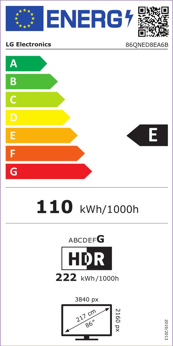 Product's Energy label