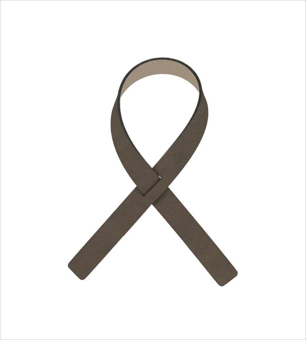 Image of Lind DNA Loop servíettuhringur Nupo Caviar / Clay brown