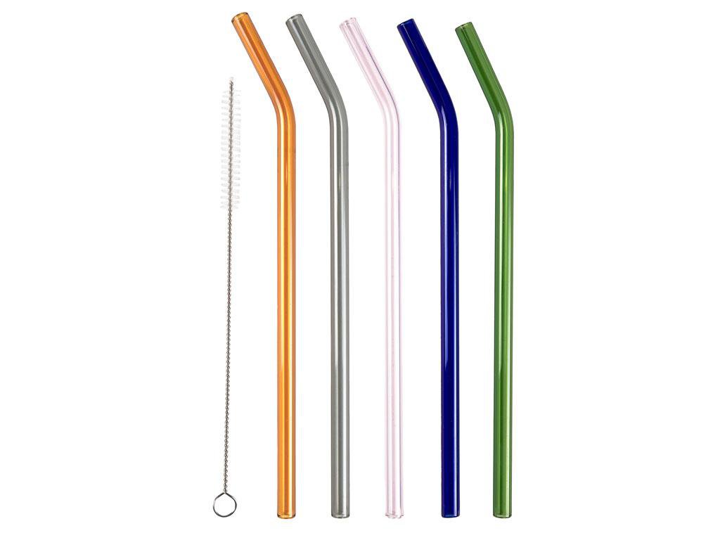Image of Lyngby Glas Gler rör 21,5cm 60stk í standi blandaðir litir  