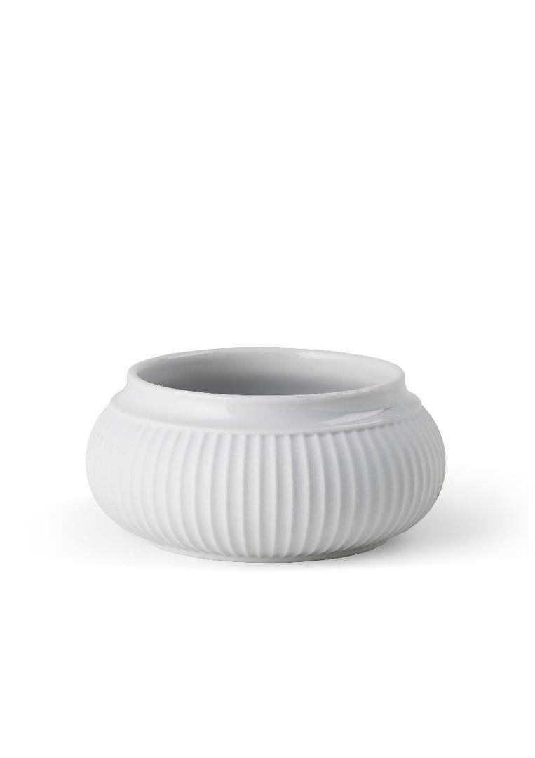 Lyngby Porcelæn Curve kertastjaki hvítur 11 cm