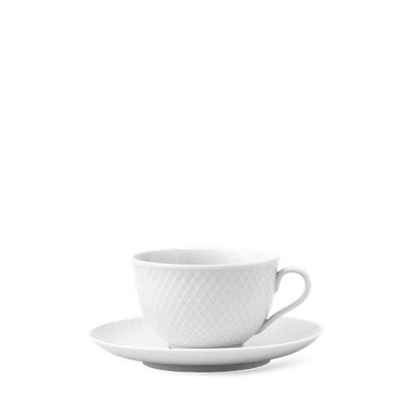 Image of Lyngby Porcelæn Rhombe bolli m. undirskál 24 cl